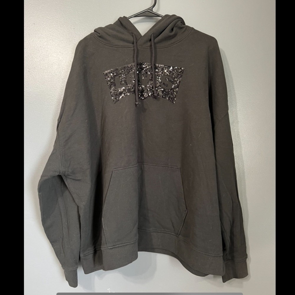 Levis Hoodie Black Womens Plus